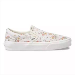 Vans classic slipon vintage floral sneaker. Size 6